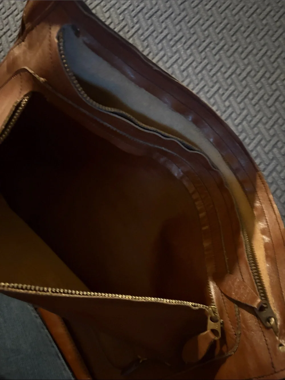 Leather Laptop Bag in Brown  Bag
